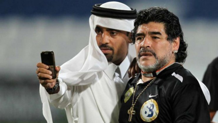 Maradona ərəb futbol komandasının başına gətirildi