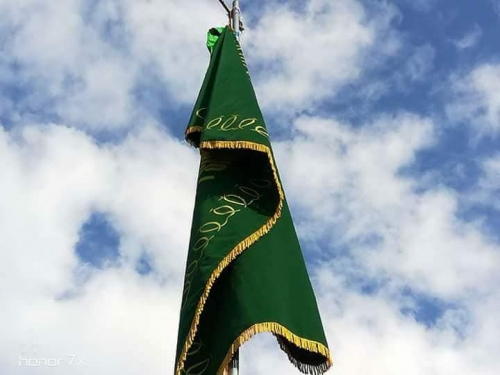 İmam Rzanın (ə) hərəminin bayrağı Nigeriyada dalğalandırıldı