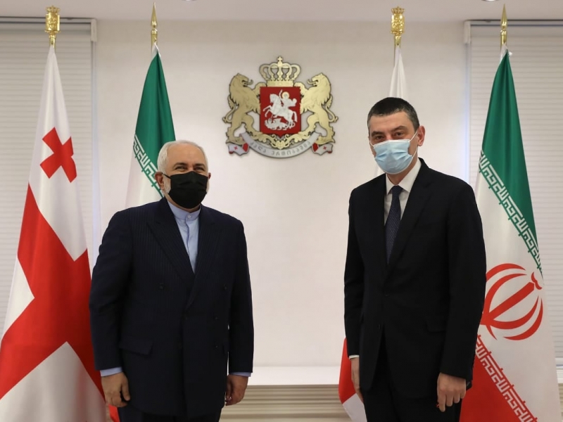 Gürcüstanın baş naziri İran XİN başçısı ilə görüşüb