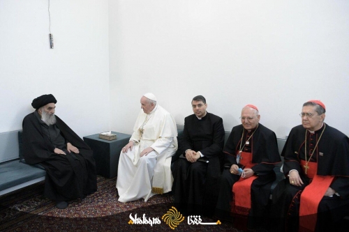 Ayətullah Sistaninin ofisi Papa Fransisko ilə görüş haqqında bəyanat yaydı