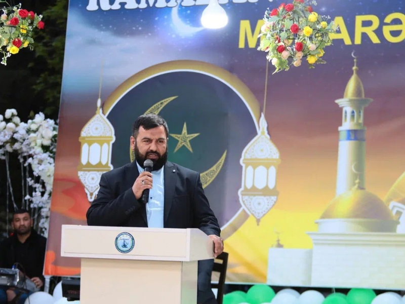 Marneulidə Ramazan bayramı münasibətilə təntənəli tədbir keçirildi (Foto)
