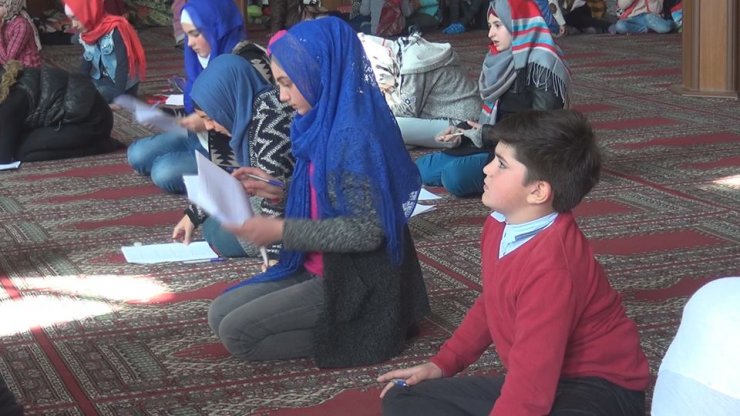 Əhli-beyt (ə) cəmiyyətinin az yaşlı tələbələri həzrəti Qeysi (r.ə) ziyarət etdilər (Foto-Video)