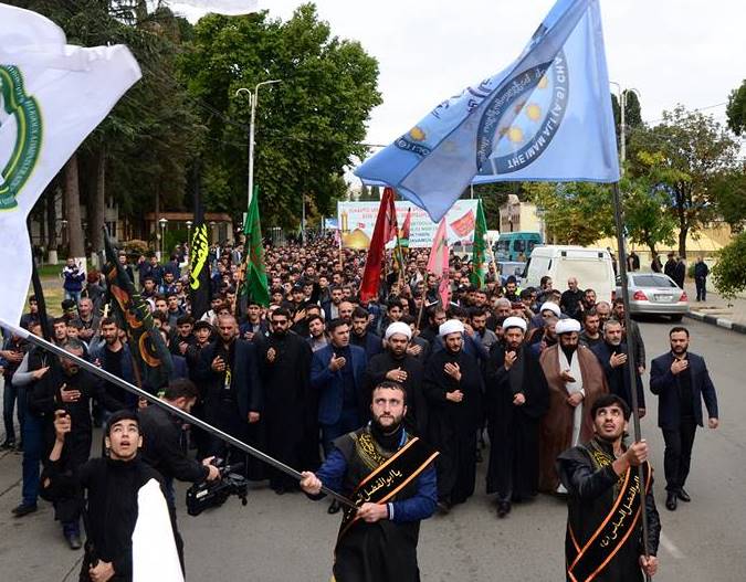 Marneuli şəhərində möhtəşəm "Tasua" yürüşü keçirildi (Foto)