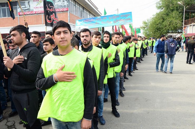 Marneuli şəhərində möhtəşəm "Tasua" yürüşü keçirildi (Foto)