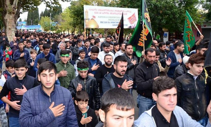 Marneuli şəhərində möhtəşəm "Tasua" yürüşü keçirildi (Foto)