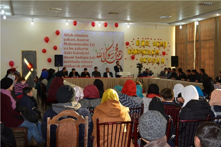 Həzrət Peyğəmbərin (s) və İmam Sadiqin (ə) mübərək təvəllüdləri münasibəti ilə tədbir keçirildi (Foto)