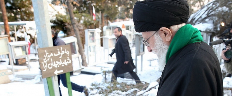 Ayətullah Xamenei İmam Xomeyninin (rə) məqbərəsini ziyarət etdi - FOTO