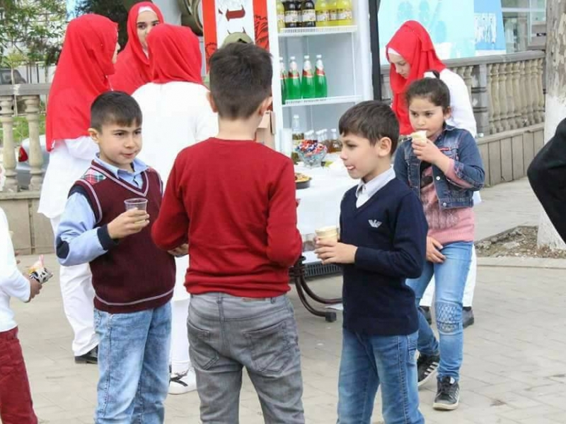 GÜRCÜSTANDA İMAM HÜSEYNİN (Ə) MÖVLUDU QEYD OLUNDU (Foto-Video)