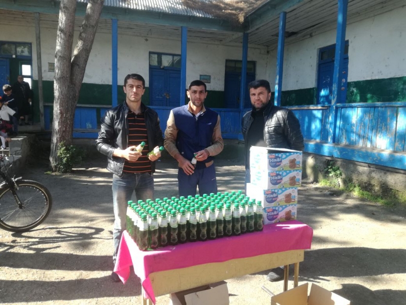 Axılımahmud kəndində su aksiyası keçirildi (Foto)