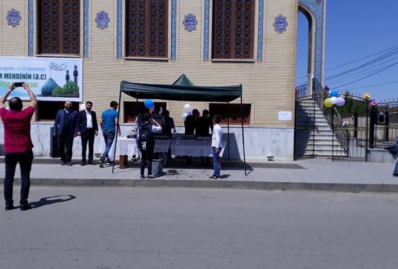 İmam Zamanın (ə.f) təvəllüdü münasibəti ilə su aksiyası keçirildi (Foto)