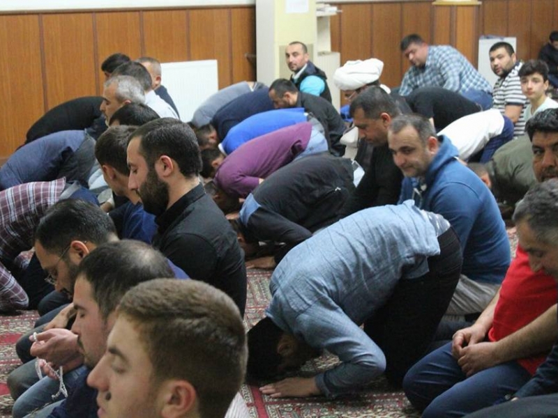 Marneuli İmam Əli məscidində Höccətul-islam vəl-müslimin Rəhim Kargər qonaq oldu (Foto)