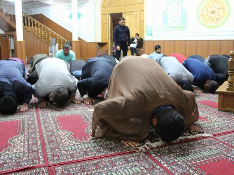 Marneuli İmam Əli məscidində Höccətul-islam vəl-müslimin Rəhim Kargər qonaq oldu (Foto)