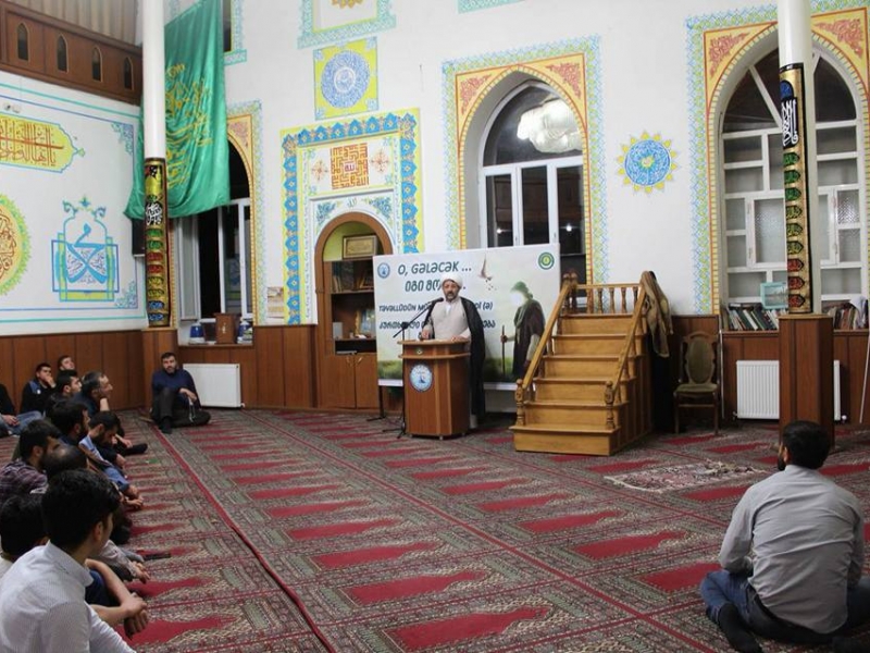 Marneuli İmam Əli məscidində Höccətul-islam vəl-müslimin Rəhim Kargər qonaq oldu (Foto)