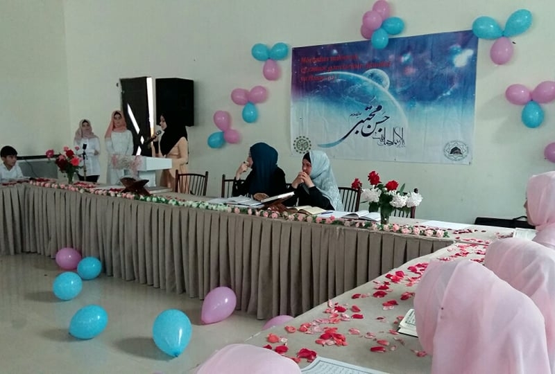Gürcüstan Əhli-beyt (ə) cəmiyyətində Qurani-Kərimin qiraəti üzrə yarışma keçirildi (Foto)