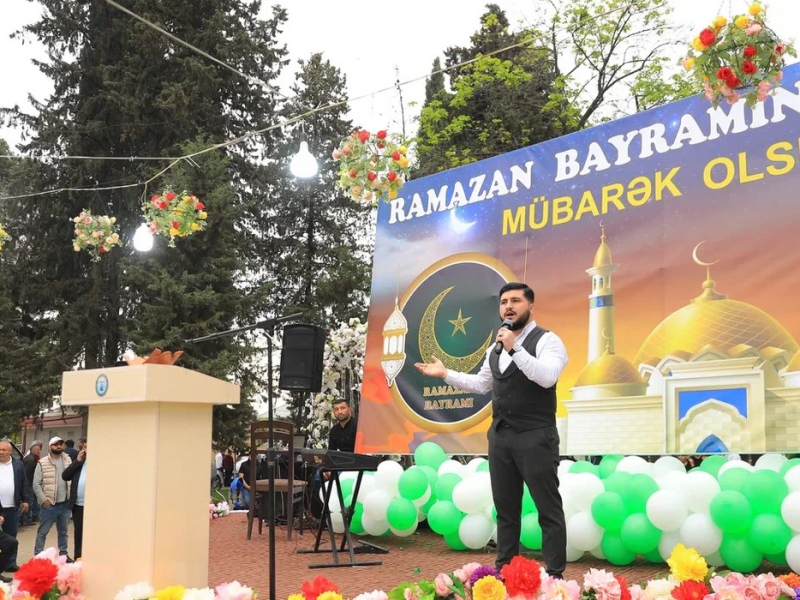 Marneulidə Ramazan bayramı münasibətilə təntənəli tədbir keçirildi (Foto)