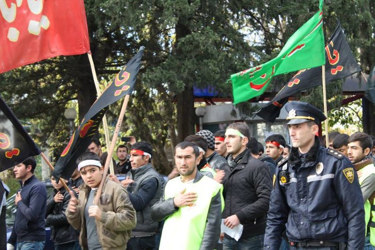 Gürcüstanın Marneuli Şəhərində  tasua yürüşü keçirildi.