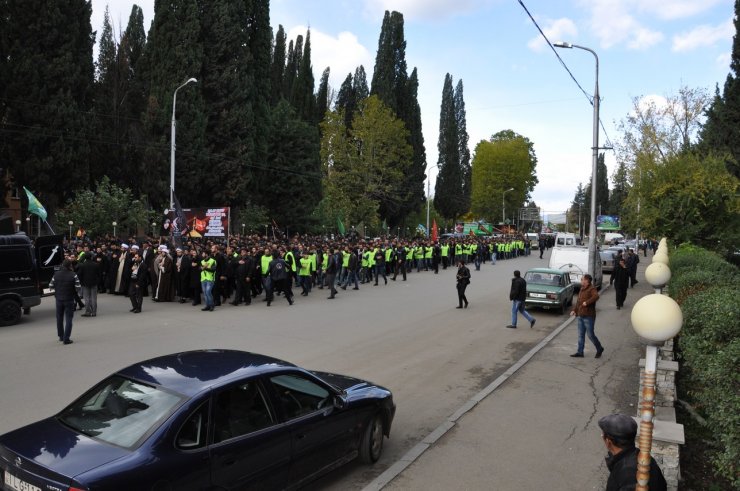 Gürcüstanın Marneuli Şəhərində  tasua yürüşü keçirildi.