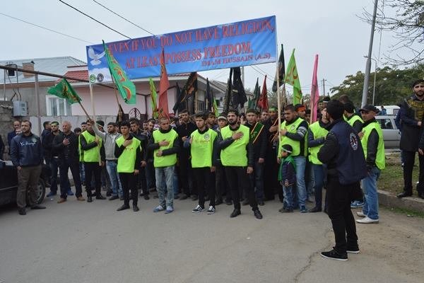 Marneuli şəhərində Tasua günü münasibəti ilə möhtəşəm yürüş keçirildi (Foto-Video)