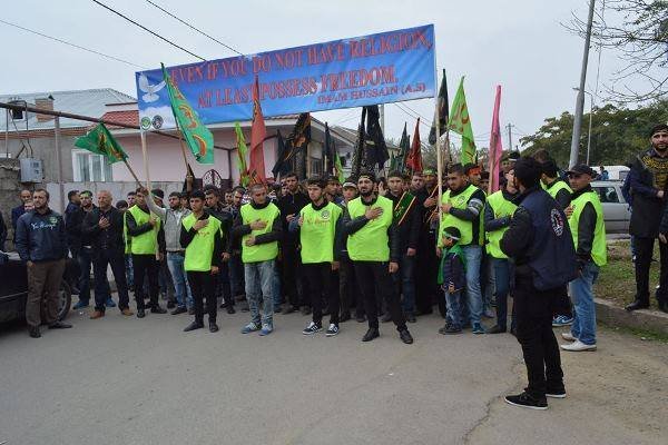 Marneuli şəhərində Tasua günü münasibəti ilə möhtəşəm yürüş keçirildi (Foto-Video)