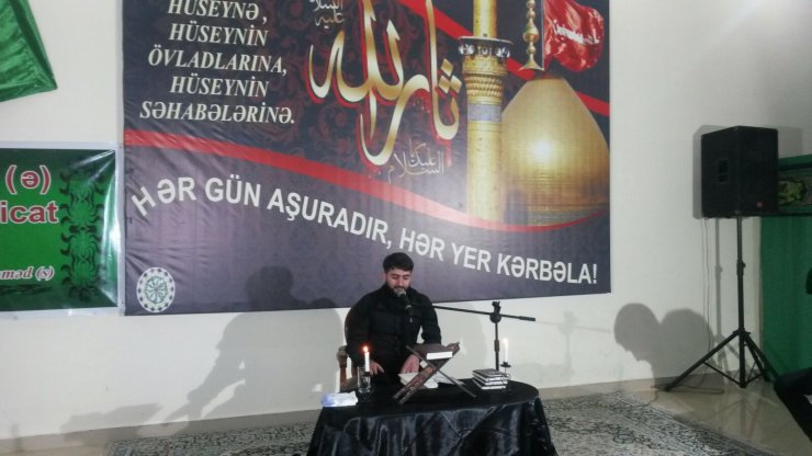 Gürcüstan Əhli Beyt (ə) Cəmiyyətinin Hüseyniyyəsində hər il olduğu kimi bu il də Məhərrəm ayının gəlişi münasibəti ilə məclislər təşkil olunur(Foto)