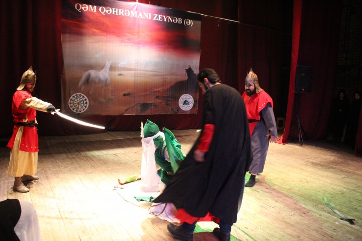 Marneulidə "Qəm qəhrəmanı Zeynəb(s.ə)" adlı şəbih göstərildi (Foto)
