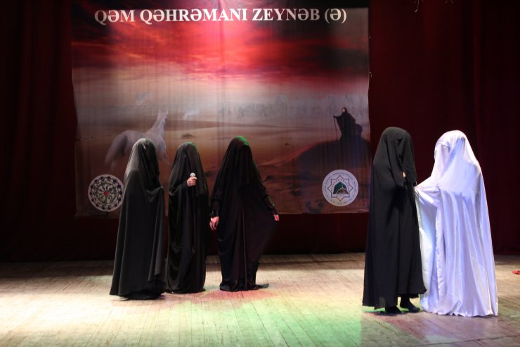 Marneulidə "Qəm qəhrəmanı Zeynəb(s.ə)" adlı şəbih göstərildi (Foto)
