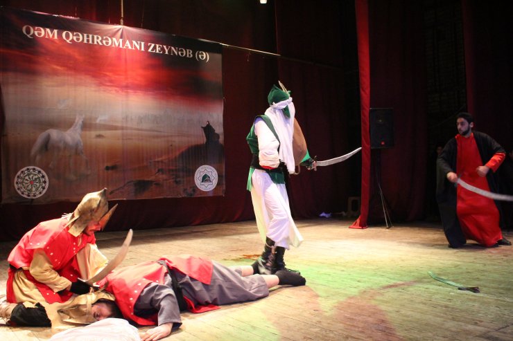Marneulidə "Qəm qəhrəmanı Zeynəb(s.ə)" adlı şəbih göstərildi (Foto)