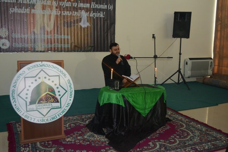 Gürcüstan Əhli-Beyt (ə) Cəmiyyətində Böyük İslam Peyğəmbərinin (s) vəfatı və İmam Həsən (ə)-ın şəhadəti münasibəti ilə matəm mərasimi keçirildi (Foto-Video)
