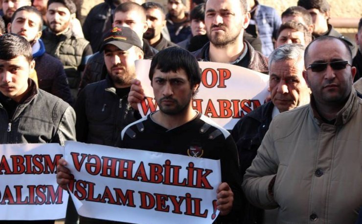 Gürcüstanın Marneuli şəhərində təkfirçiliyə qarşı aksia keçrildi (Video)