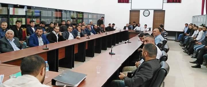 MƏHƏRRƏMLİYIN BAŞLANMASI İLƏ ƏLAQƏDAR DİN XADİMLƏRİ İLƏ TOPLANTI KEÇİRİLDİ (FOTO)