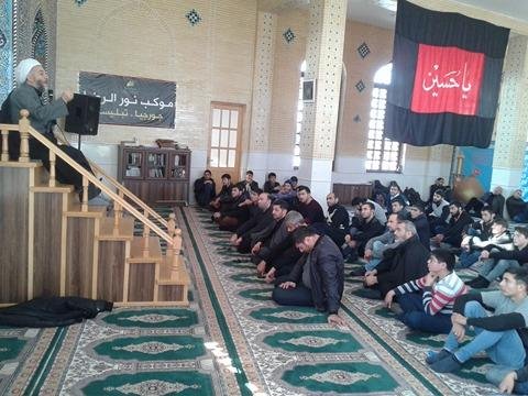 İmam Hüseyn (ə) məscidində Həzrəti Peyğəmbərin (s) vəfatı, İmam Həsən (ə) şəhadəti və İmam Rza (ə) şəhadəti münasibəti  ilə əza mərasimi keçirildi (Foto-Video)