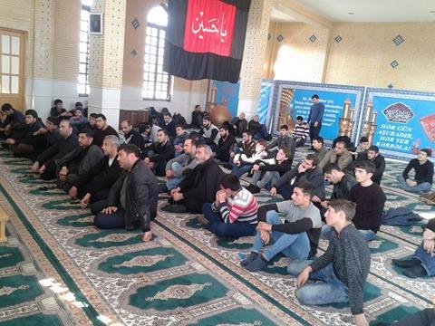 İmam Hüseyn (ə) məscidində Həzrəti Peyğəmbərin (s) vəfatı, İmam Həsən (ə) şəhadəti və İmam Rza (ə) şəhadəti münasibəti  ilə əza mərasimi keçirildi (Foto-Video)