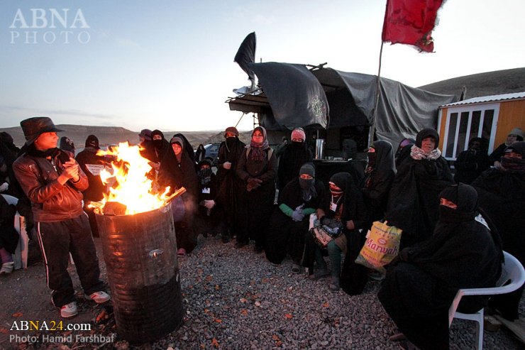 İmam Rzanın (ə) piyada zəvvarları (Foto)