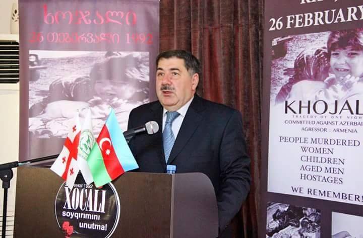 TBİLİSİDƏ XOCALI FACİƏSİ QURBANLARININ XATİRƏSİNƏ ANIM MƏRASİMİ...