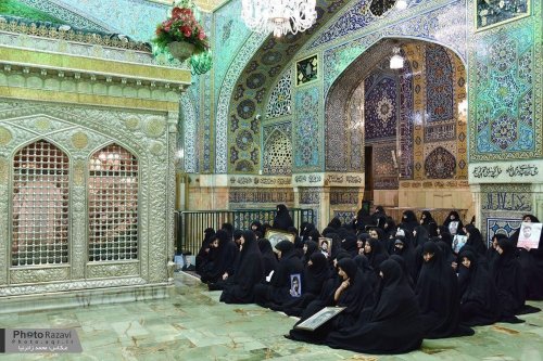 İmam Rzanın (ə) mübarək qəbrinin tozunun alınması mərasimi keçirildi (Foto)