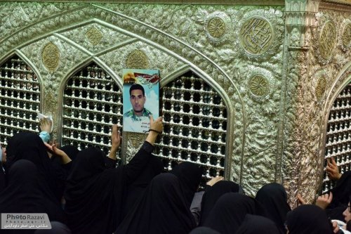 İmam Rzanın (ə) mübarək qəbrinin tozunun alınması mərasimi keçirildi (Foto)