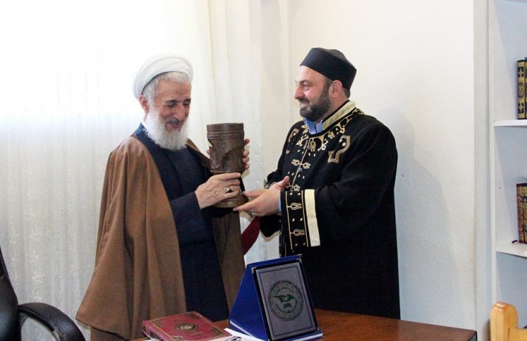 GÜRCÜSTAN MÜSƏLMANLARI İDARƏSİNİN DİN RƏHBƏRLƏRİ AYƏTULLAH KAZİM SİDDİQİ İLƏ GÖRÜŞÜB (Foto)