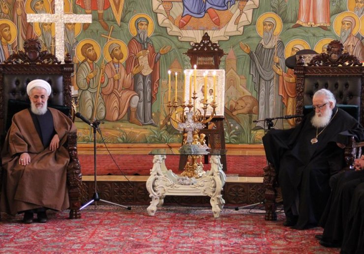 AYƏTULLAH KAZIM SİDDİQİ GÜRCÜSTAN PATRİARXI II İLYA İLƏ GÖRÜŞDÜ (FOTO)